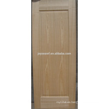 HDF / MDF piel de puerta de chapa moldeada por ceniza / teca / sapeli / roble